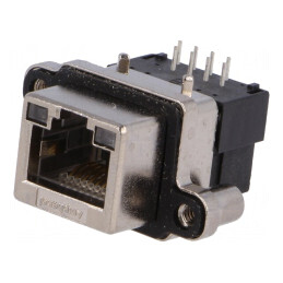 Soclu RJ45 IP67 Montare Panou 90° | Electronic-mag.ro | Componente Electronice