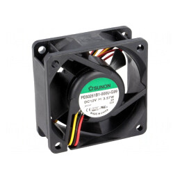 Ventilator DC Axial 12V 60x60x25mm 61.16m3/h 44dBA cu Bilă | Electronic-mag.ro | Componente Electronice