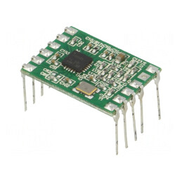 Modul RF 868MHz SPI 1,8-3,6V THT 21,5x15,6mm