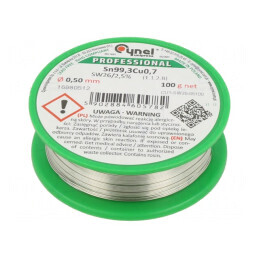 Sârmă de lipit fără plumb 0,5mm 100g | Electronic-mag.ro | Componente Electronice