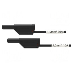 Cablu de măsurare 16A cu mufe banană 4 mm | Electronic-mag.ro | Componente Electronice