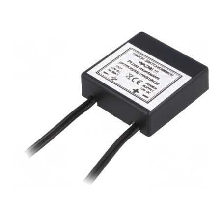 Întrerupător Tactil Negru 44x44x14mm IP40 | Electronic-mag.ro | Componente Electronice