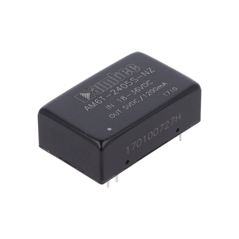 Convertor DC/DC 6W 18-36V la 5V 1.2A DIP24 | Electronic-mag.ro | Componente Electronice