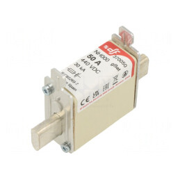 Siguranță ceramică industrială 50A 440VDC | Electronic-mag.ro | Componente Electronice
