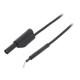 Cablu de măsurare 19A cu mufă banană 4mm | Electronic-mag.ro | Componente Electronice