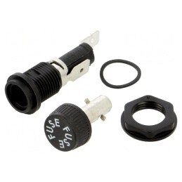 Soclu Siguranțe 5x20mm 16A Panou | Electronic-mag.ro | Componente Electronice