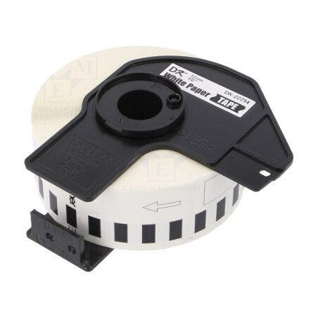 Etichetă Autoadezivă Albă 12mm x 30.48m Negru | Electronic-mag.ro | Componente Electronice