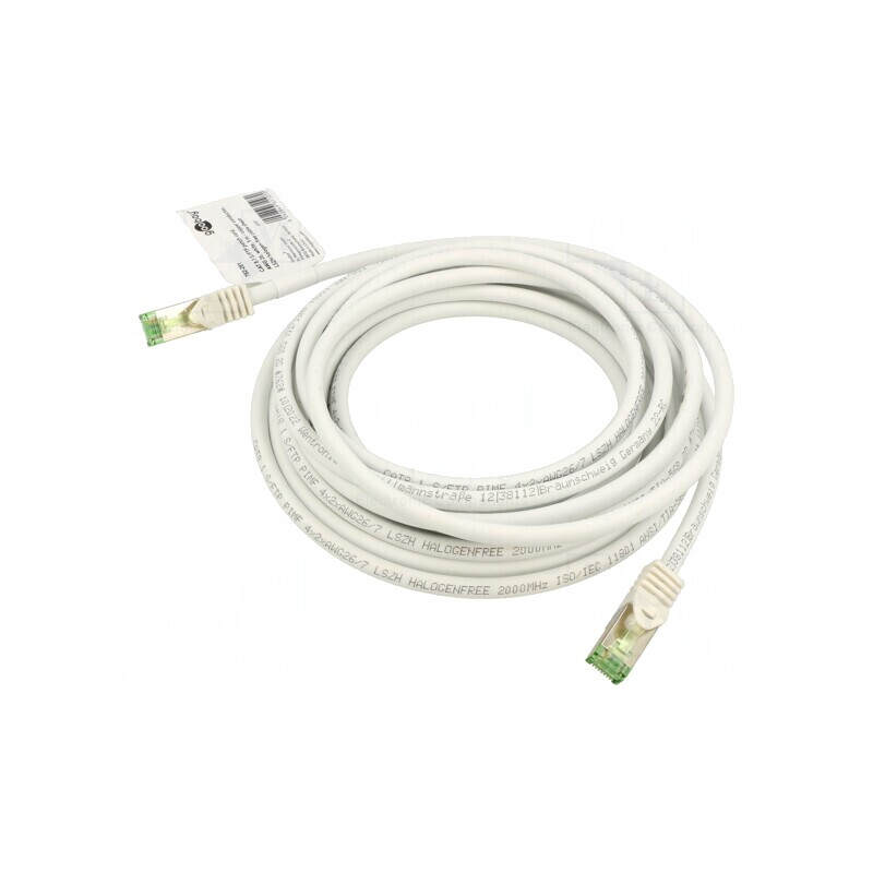Patch Cord S/FTP Cat 8.1 Alb 5m 26AWG | Electronic-mag.ro | Componente Electronice Patch Cord S/FTP Cat 8.1 Alb 5m 26AWG | Electronic-mag.ro | Componente Electronice