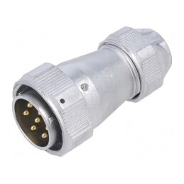 Mufă Tată IP67 7 PIN 25A Lipire pe Cablu | Electronic-mag.ro | Componente Electronice