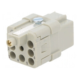 Conector Inserturi Contact Mamă 8 7 PE 10A Han Q PIN | Electronic-mag.ro | Componente Electronice