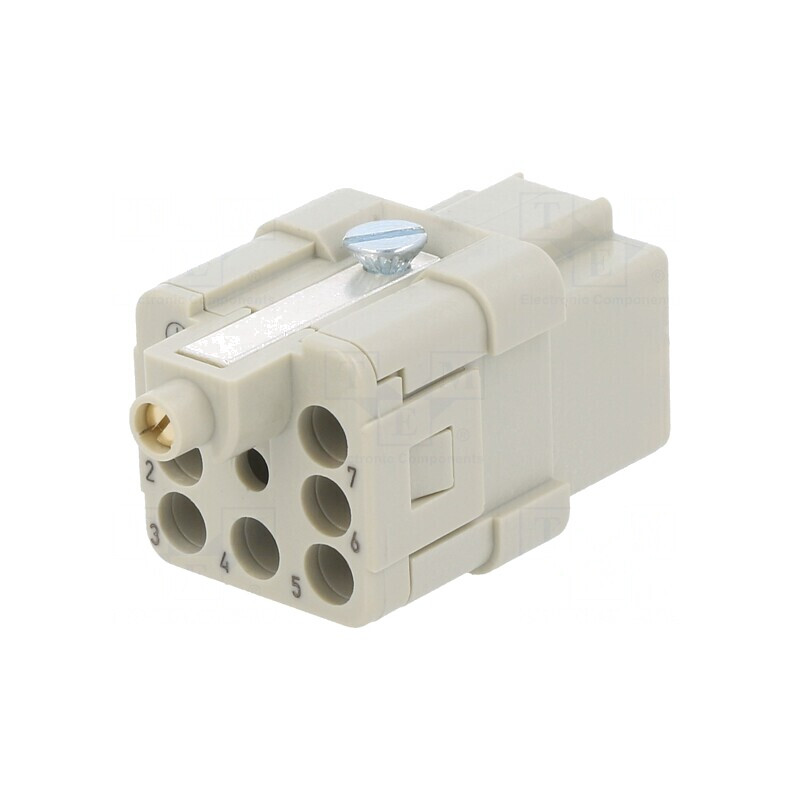 Conector Inserturi Contact Mamă 8 7 PE 10A Han Q PIN | Electronic-mag.ro | Componente Electronice