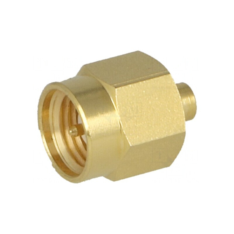 Mufă SMA Tată Drept 50Ω Aurit pentru Cablu RG405 PTFE | Electronic-mag.ro | Componente Electronice