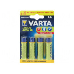 Baterii Reîncărcabile Ni-MH AA 1.2V 2100mAh Pachet 4 Buc. | Electronic-mag.ro | Componente Electronice