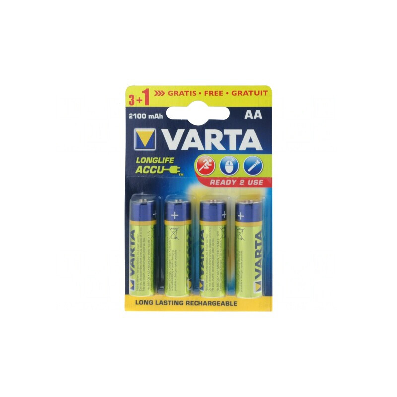 Baterii Reîncărcabile Ni-MH AA 1.2V 2100mAh Pachet 4 Buc. | Electronic-mag.ro | Componente Electronice