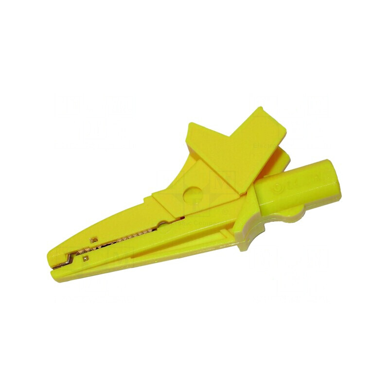 Bornă crocodil galbenă 20A cu izolație 1kV 16mm | Electronic-mag.ro | Componente Electronice Bornă crocodil galbenă 20A cu izolație 1kV 16mm | Electronic-mag.ro | Componente Electronice