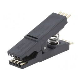 Clips de măsurare aurit DIL8 7mm negru | Electronic-mag.ro | Componente Electronice