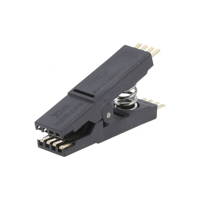 Clips de măsurare aurit DIL8 7mm negru | Electronic-mag.ro | Componente Electronice
