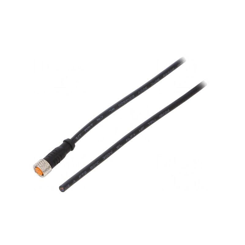 Cablu de conectare M8 3 pini 5m 50VAC | Electronic-mag.ro | Componente Electronice