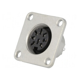Conector M16 Soclu Mamă 8 PIN 5A 100V IP65/IP67 | Electronic-mag.ro | Componente Electronice