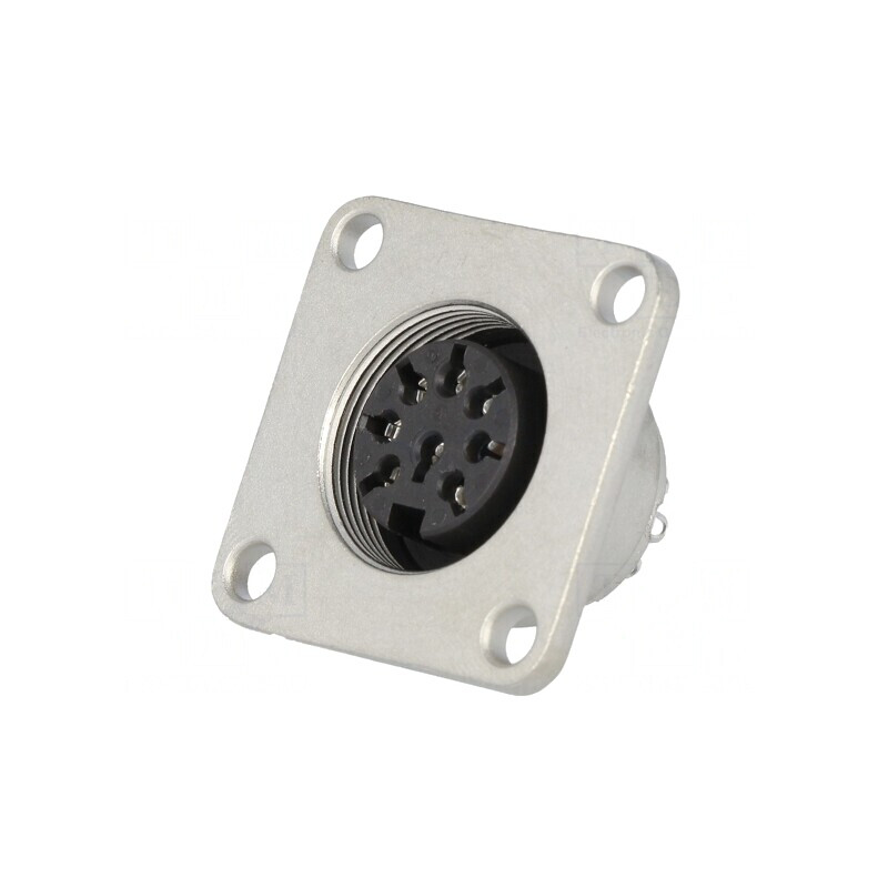 Conector M16 Soclu Mamă 8 PIN 5A 100V IP65/IP67 | Electronic-mag.ro | Componente Electronice
