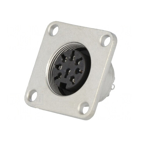 Conector M16 Soclu Mamă 8 PIN 5A 100V IP65/IP67 | Electronic-mag.ro | Componente Electronice