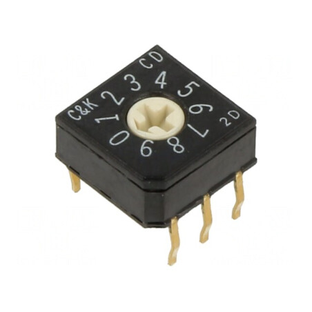 Întrerupător codificare DEC/BCD 10 Poz THT 50mΩ | Electronic-mag.ro | Componente Electronice