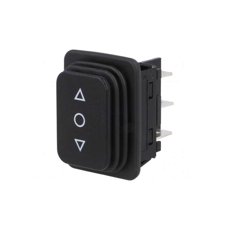 Comutator Rocker DP3T Negru 14A/250VAC | Electronic-mag.ro | Componente Electronice