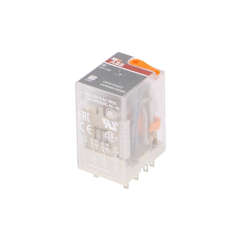 Releu Electromagnetic 3PDT 110VAC 10A | Electronic-mag.ro | Componente Electronice