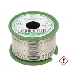 Sârmă de lipit fără plumb 0,8mm 0,1kg | Electronic-mag.ro | Componente Electronice