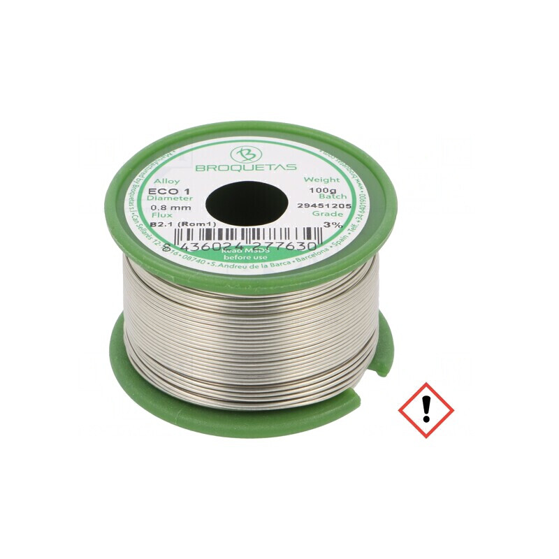 Sârmă de lipit fără plumb 0,8mm 0,1kg | Electronic-mag.ro | Componente Electronice Sârmă de lipit fără plumb 0,8mm 0,1kg | Electronic-mag.ro | Componente Electronice