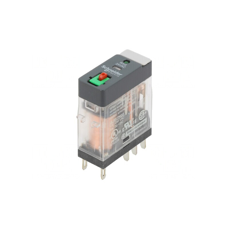 Releu Electromagnetic DPDT 24VAC 5A 250VAC cu Soclu | Electronic-mag.ro | Componente Electronice