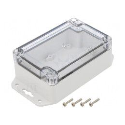 Carcasă Universală Gri Deschis 80x120x45mm ABS | Electronic-mag.ro | Componente Electronice