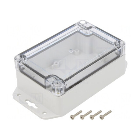 Carcasă Universală Gri Deschis 80x120x45mm ABS | Electronic-mag.ro | Componente Electronice