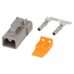 Conector DTP Mamă 2P Crimpat | Electronic-mag.ro | Componente Electronice