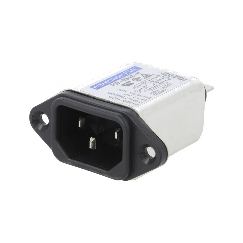 Conector Alimentare AC 3A 250VAC IEC 60320 | Electronic-mag.ro | Componente Electronice