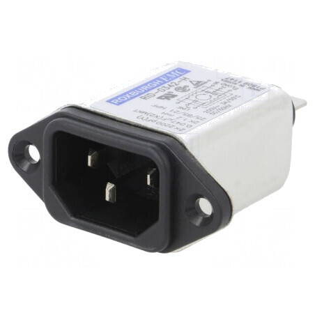 Conector Alimentare AC 3A 250VAC IEC 60320 | Electronic-mag.ro | Componente Electronice
