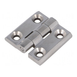 Balama oțel inoxidabil 40mm 4 orificii | Electronic-mag.ro | Componente Electronice