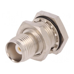 Soclu TNC Mamă 50Ω Crimpat PTFE Aurit | Electronic-mag.ro | Componente Electronice