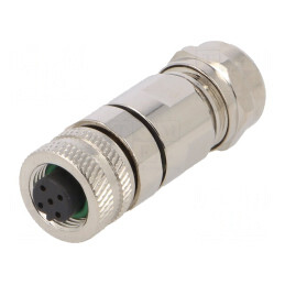 Mufă M12 5-PIN Mamă B-Profibus Cablu Lipire IP65 60V | Electronic-mag.ro | Componente Electronice