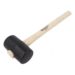 Ciocan Rotund din Lemn cu Cap de Gumă Duritate Shore 90 - 320mm 317g 55mm | Electronic-mag.ro | Componente Electronice