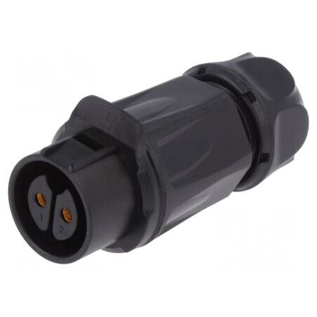 Mufă Circulară 20mm 2 PIN Aurit 20A Mamă | Electronic-mag.ro | Componente Electronice