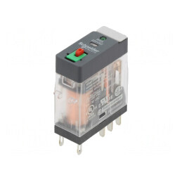 Releu Electromagnetic DPDT 220VAC 5A cu Soclu | Electronic-mag.ro | Componente Electronice