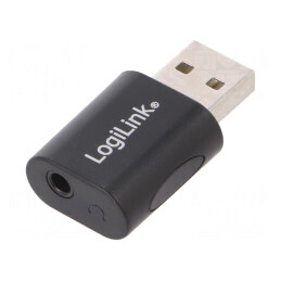 Card Audio USB 2.0 Negru pentru PC | Electronic-mag.ro | Componente Electronice