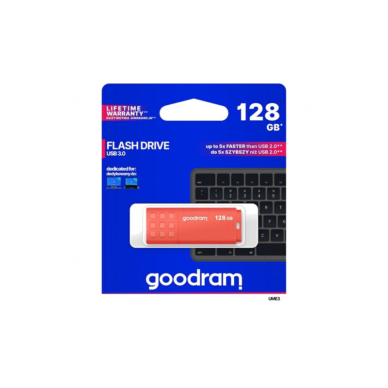 Pendrive USB 3.0 128GB Portocaliu | Electronic-mag.ro | Componente Electronice