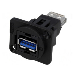 Adaptor USB 3.0 dublu plastic | Electronic-mag.ro | Componente Electronice