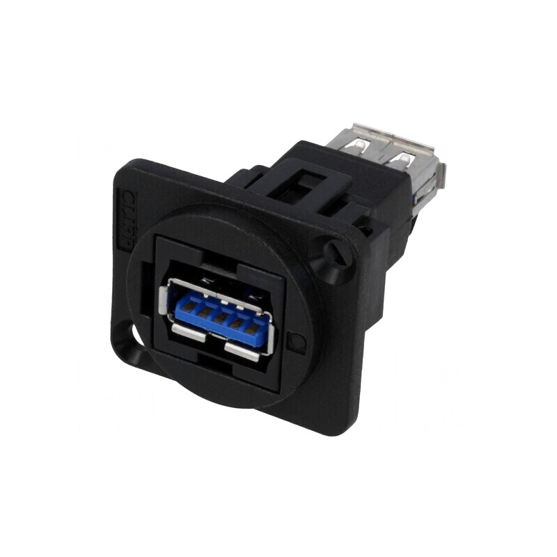 Adaptor USB 3.0 dublu plastic | Electronic-mag.ro | Componente Electronice