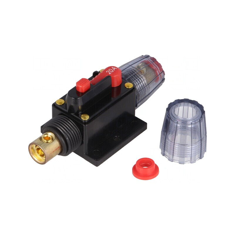 Siguranță automată auto 20A neagră 12-24VDC | Electronic-mag.ro | Componente Electronice