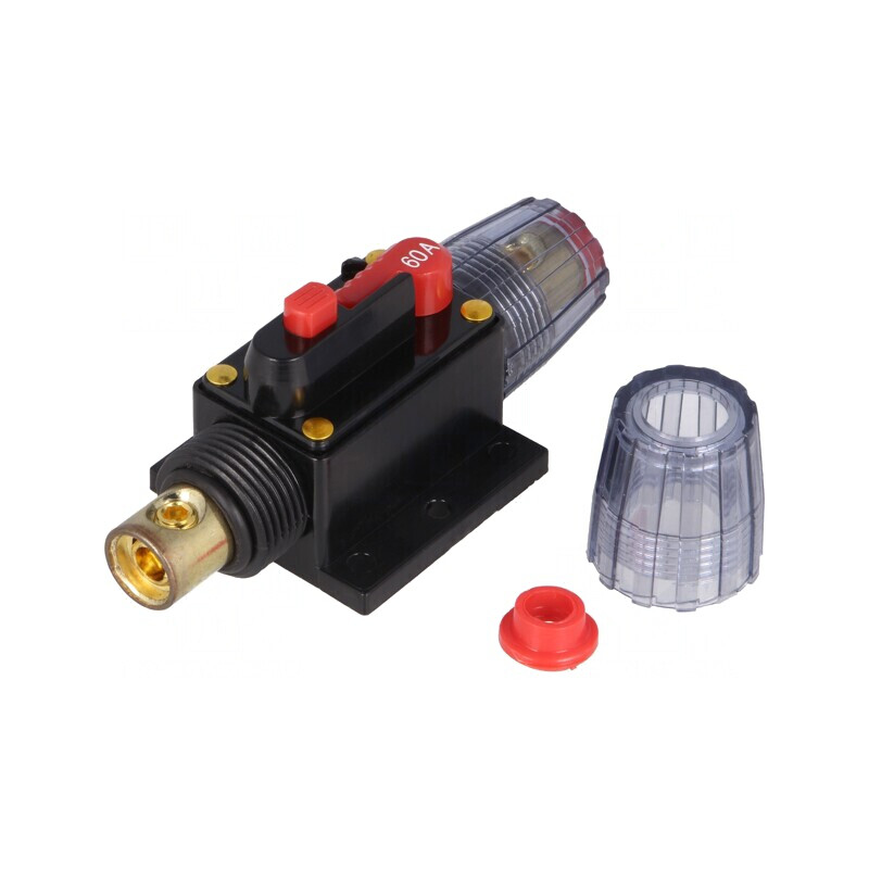 Siguranță automată auto 60A neagră 12-24VDC | Electronic-mag.ro | Componente Electronice
