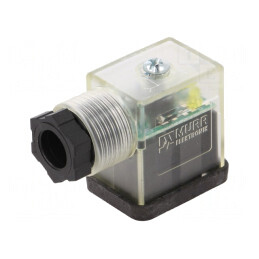 Conector cu Valvă Mufă B 10mm 3 PIN 90°