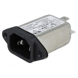 Conector alimentare AC 10A 250V IEC 60320 | Electronic-mag.ro | Componente Electronice